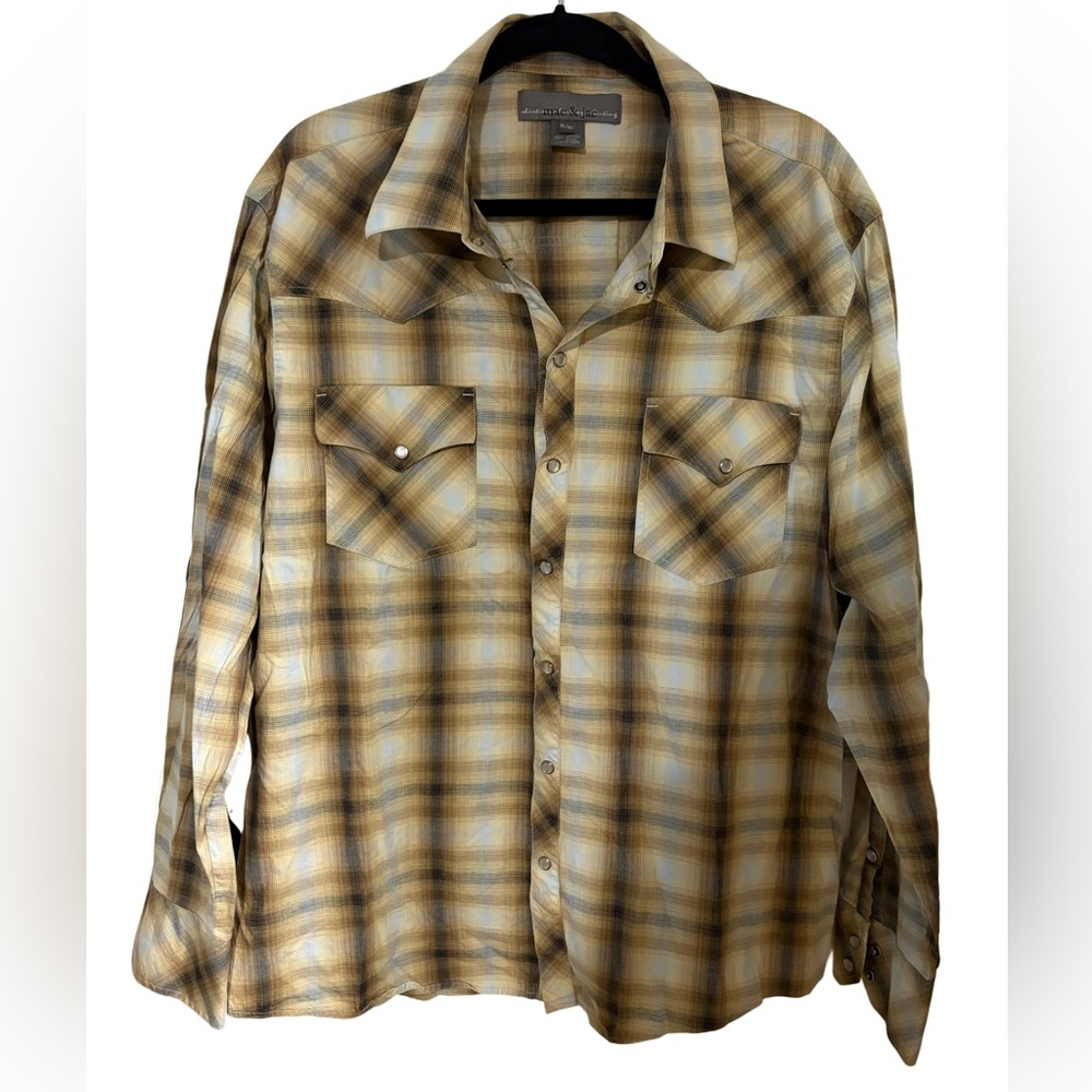 mac & jac Tan Plaid Jacket